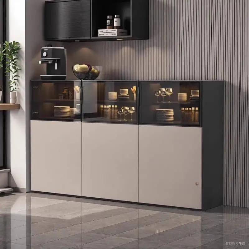 Natural Organizer Kitchen Cabinet Stand Covers Wooden Modern Kitchen Cabinet Storage Pantry Movel Meble Kuchenne Furniture Home
