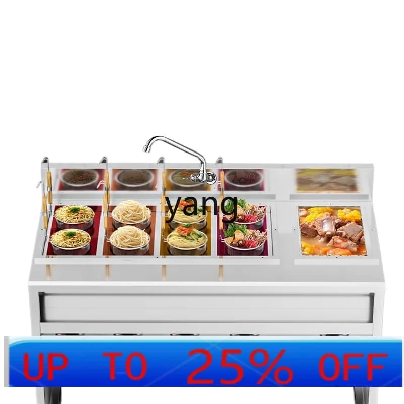 LH commercial vertical electric heating six-head noodle cooker vegetable soup noodle stove
