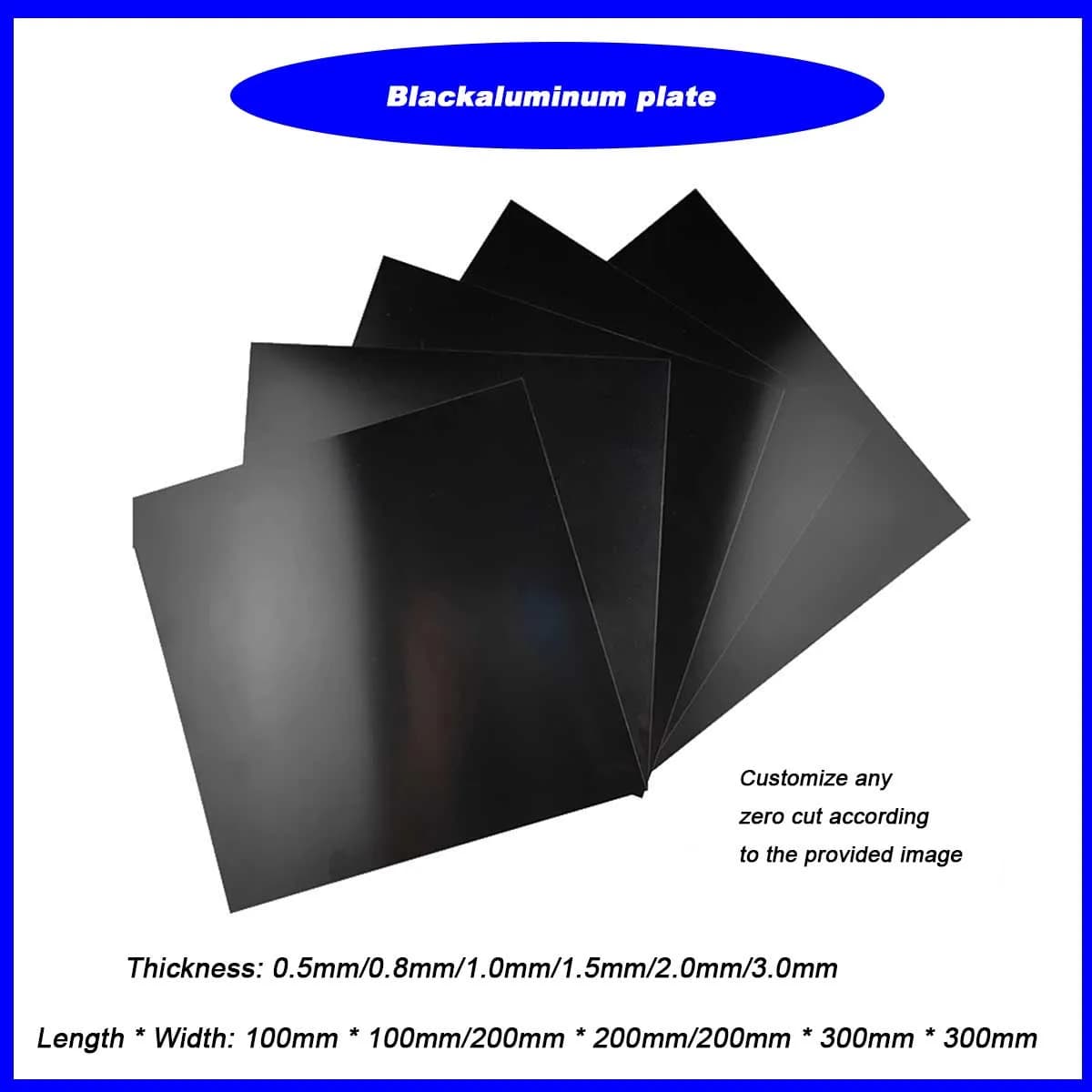 Black Aluminum Plate, Thin Aluminum Plate, Anodized Aluminum Alloy Plate Processing, Wall Decoration Material