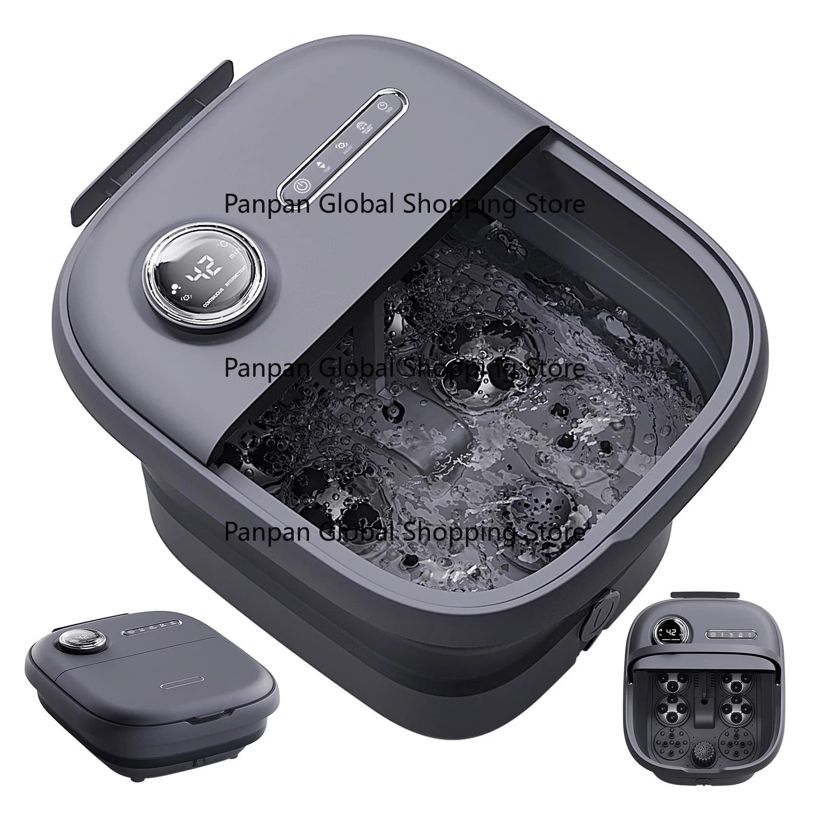 Hot Water Foot Bath  Electric Rotating Shiatsu Foot Soak Spa Basin for Relaxation and Pain Relief