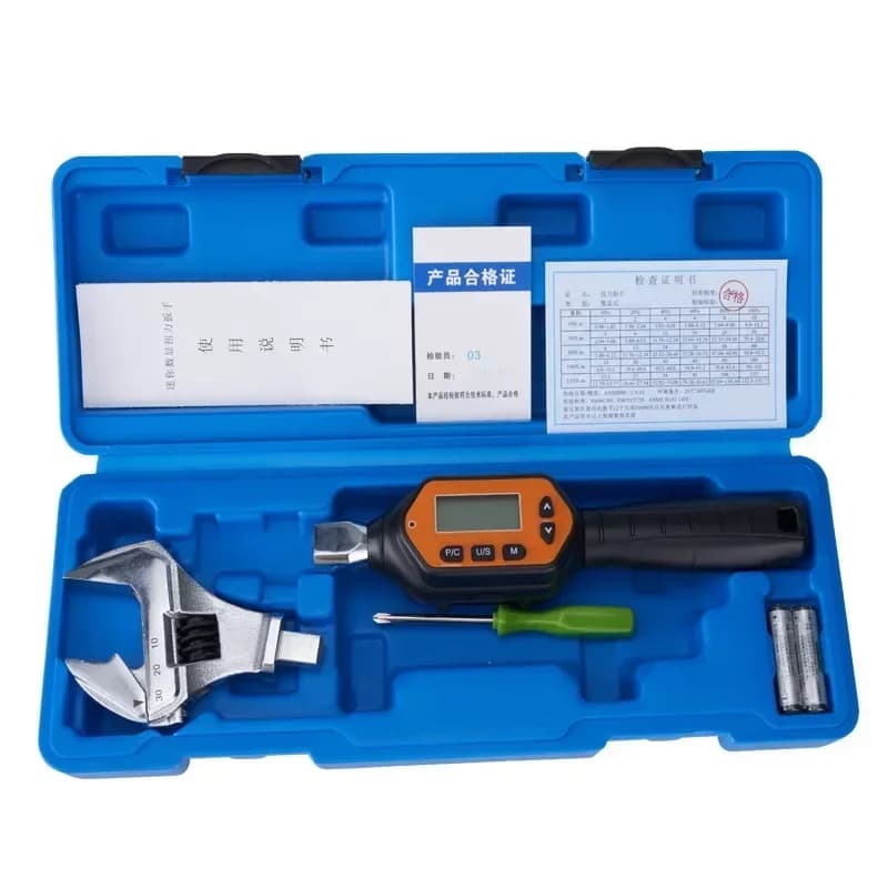 Electronic digital torque wrench adjustable opening high precision movable torque wrench air conditioner auto repair tool