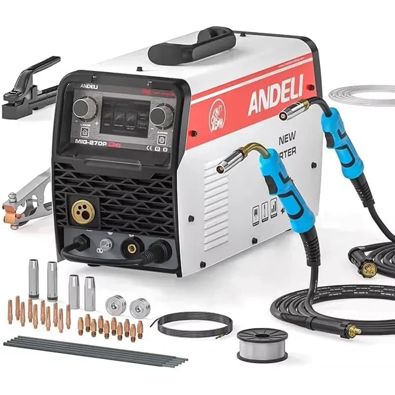 ANDELI USA ONLY Free Shipping 220V LCD Screen Double Pulse MIG Lift TIG MMA Spool Semi-automatic Aluminum MIG Welding Machine