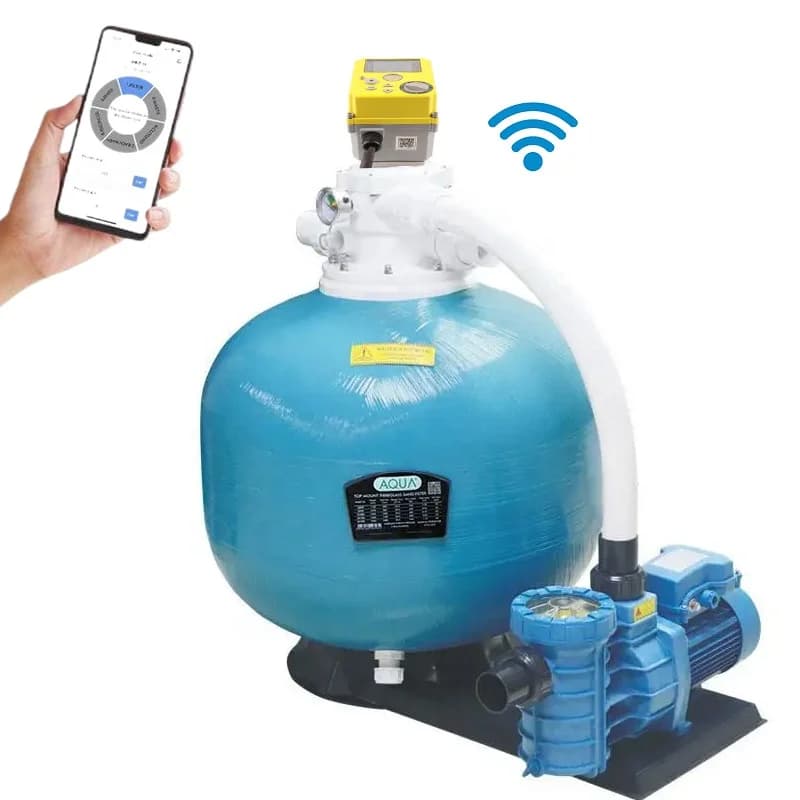 Fully Automatic WiFi Controlled Swimming Pool Filtration System Automatic Backwash Sand Filter
