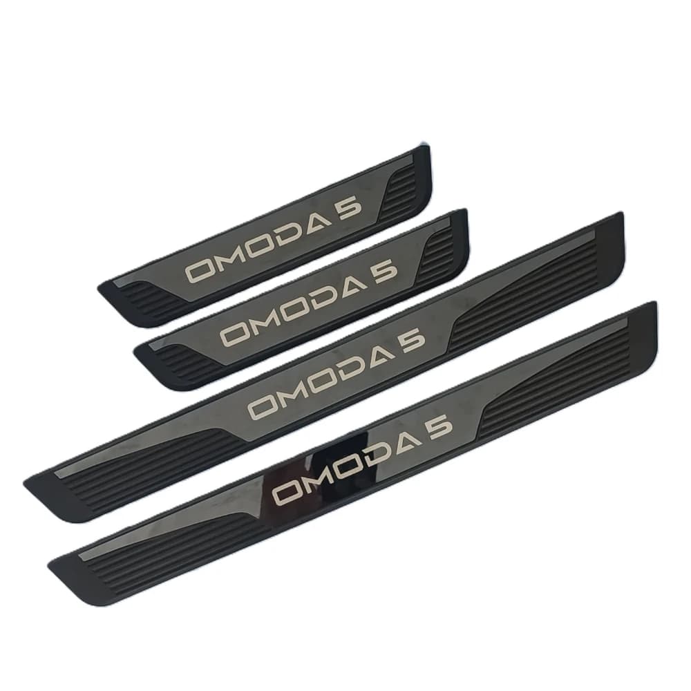 For Chery OMODA 5 OMODA5 2027 2026 2025 2024 Car Door Sill Protector Stainless Steel Sticker Auto Interior Moulding Accessories