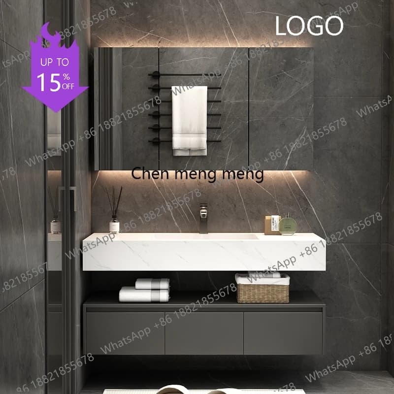 D80 White Skincare Bathroom Cabinet Perfume Storage Mirror Sink Bathroom Cabinet Floor Small Wooden Paper Gabinete Home Furnitur