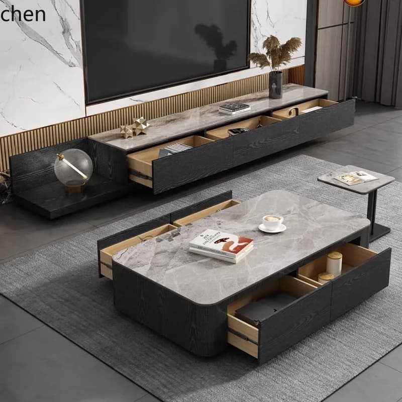 YY-  Furniture Combination Set TV Cabinet Dining Table Full Set Living Room Furniture Whole House Set