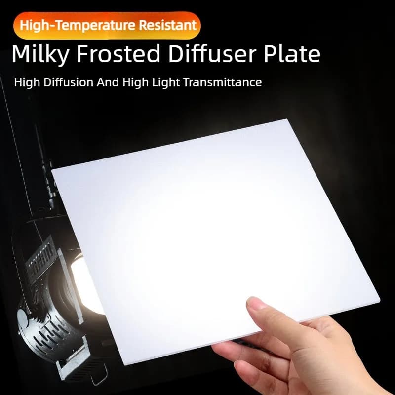 Milky White Frosted Diffusing Light-Transmitting Sheet Acrylic Board Photography Light Panel Thick 0.5 0.8 1 1.5 2 3mm