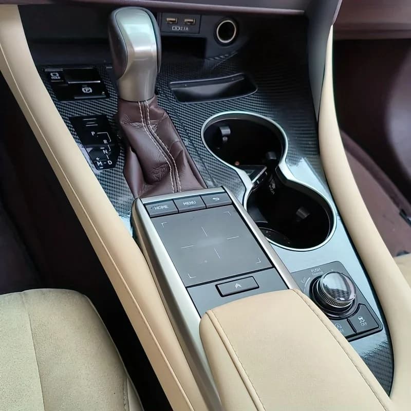 Carbon Fiber For Lexus RX 2016-2022 Car Film Interior Stickers Center Console Gear Dashboard Door Handle Lift Panel