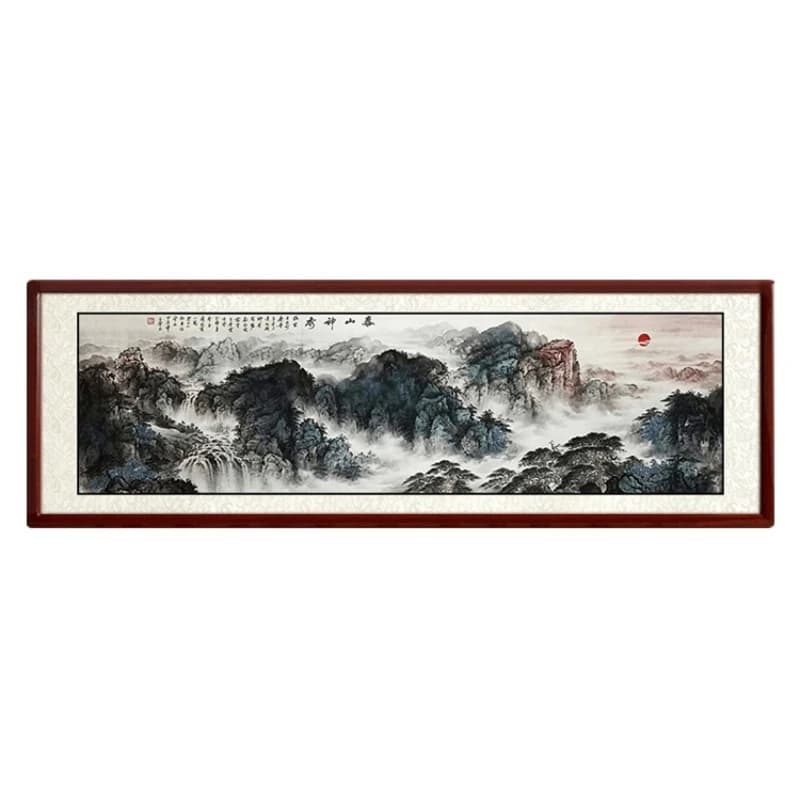 Landscape painting Chinese painting Landscape Landscape backer Living room Chinese style hanging