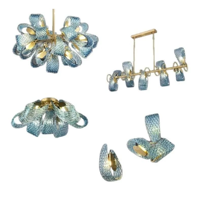 Art master light sense flower dining room bedroom full copper light y