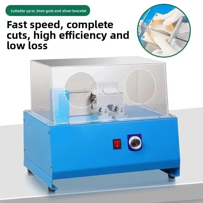 Small gap cutting solid hollow tube desktop pipe cutting machine gold and silver jewelry