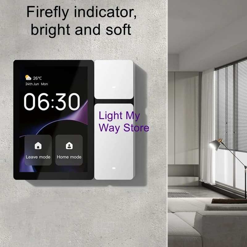 Mini Smart Center Screen Entry Model Graffiti Smart Switch GFF Architecture 3.5 inch Infrared Remote Control 3 Way Switch