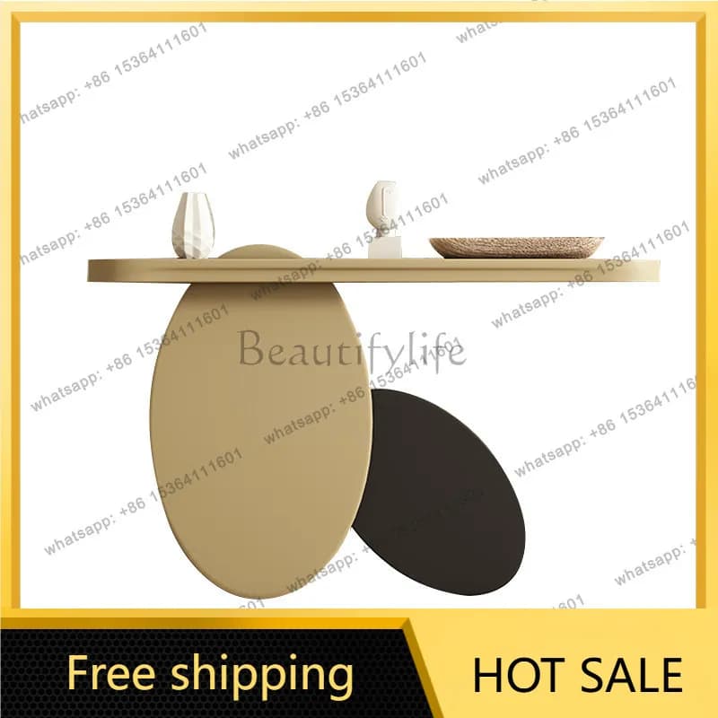 XX. Light luxury entrance table, creative entry desk decoration table against the wall