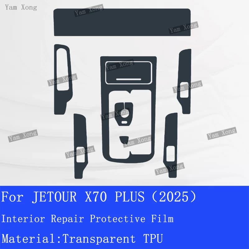 For JETOUR X70 PLUS 2025 Car Interior Screen Protector Sticker Touchscreen Navigation Radio Dashboard HD Clear Anti-Scratch Film