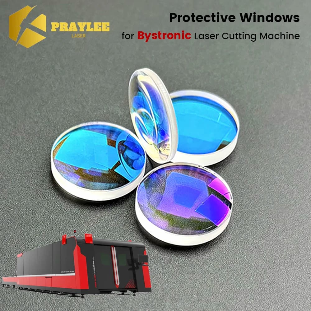 Praylee Fiber Laser Protective Lens 34x3 4kw 15kw 30kw 45x7 20kw for Laser Cutting Machine Head 1064nm