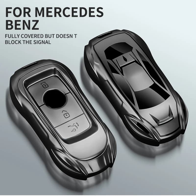 For Mercedes Benz A C E S G Class GLC CLE CLA W177 W205 W213 X167 AMG TPU Fashionable Car Key Protective Case Easy Installation