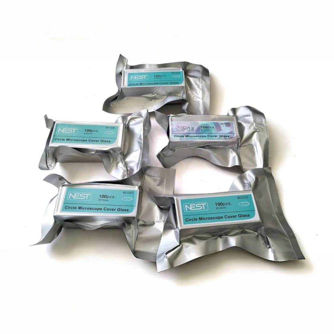 NEST Cell Crawler Circular 14 15 18 20 25mm Crawler Cell Culture Plate with TC Treatment Cover Slips 100 pieces/box