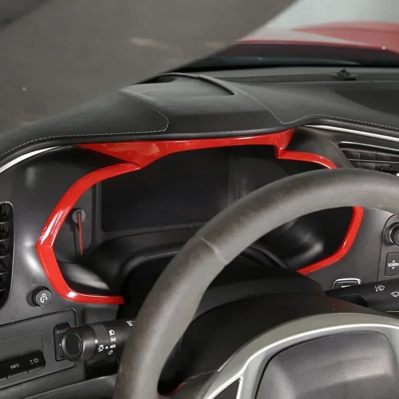 For Chevrolet Corvette C7 2014-2019 ABS Auto Interior Styling Car Dashboard Panel Sticker Covers Trim Modification Accessories