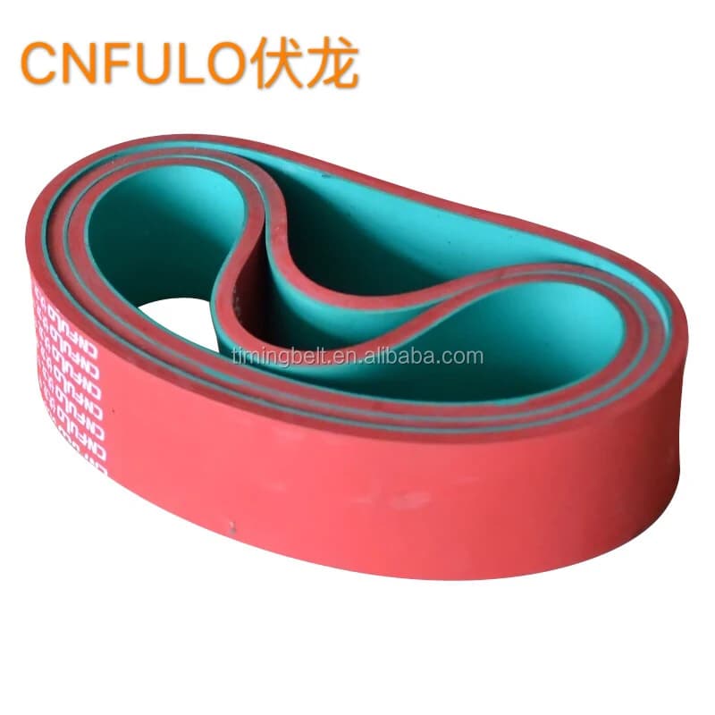 coating rubber timing belt 3,M 8M L T10 red green colour