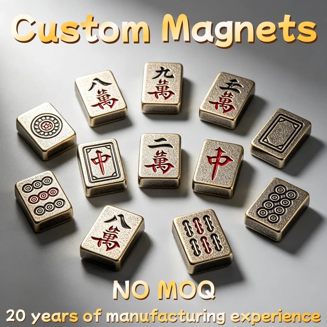 Custom Mahjong Fridge Magnet Chinese Lucky Game Personalized Kitchen Refrigerator Decor Custom DIY Culture Gift