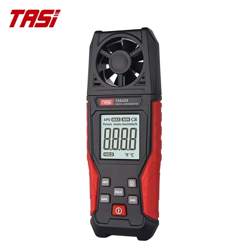 TASI TA640A Handheld Anemometer, digital anemometer, high-precision wind temperature and speed meter
