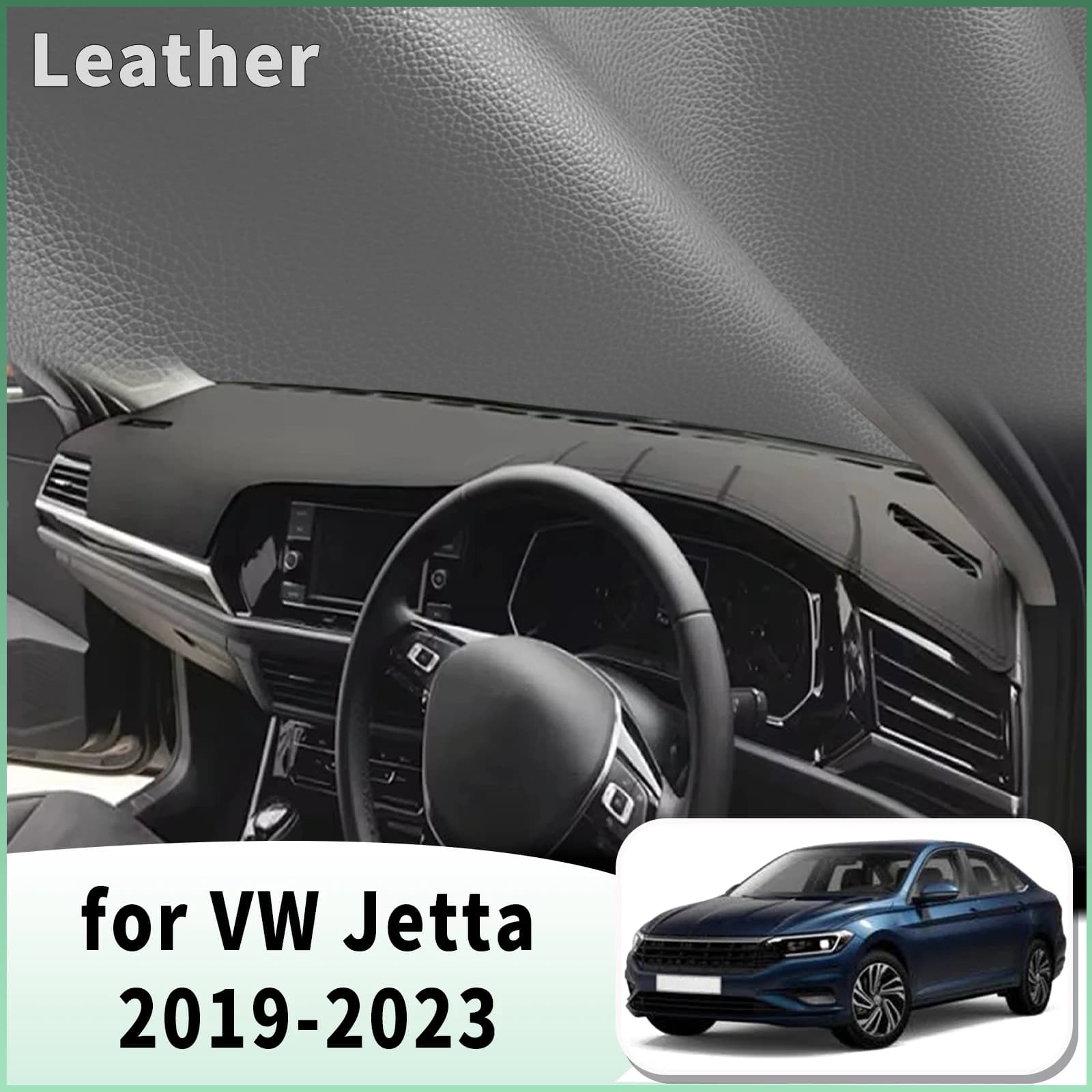 for VW Jetta 7 A7 MK7 2019 2020-2023 Dash Mat Dashboard Cover Dashmat Universal Anti-Reflection Heat Insulation Sun Protection