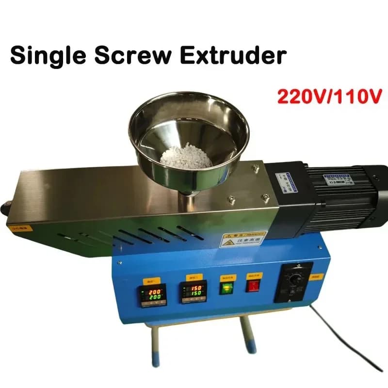 220V Desktop Single Screw Extruder Experiment Squeezing Machine Plastic Extruder Machine Polymer Injection Molding Machine