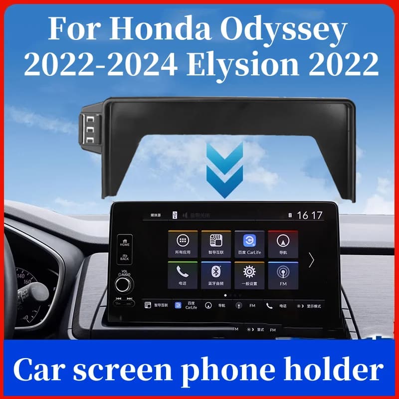 For Honda Odyssey 2022-2024 Elysion 2022 10.1 Inch Screen Car Phone Holder Fixed Base Wireless Charger Phone Holder Car Mount