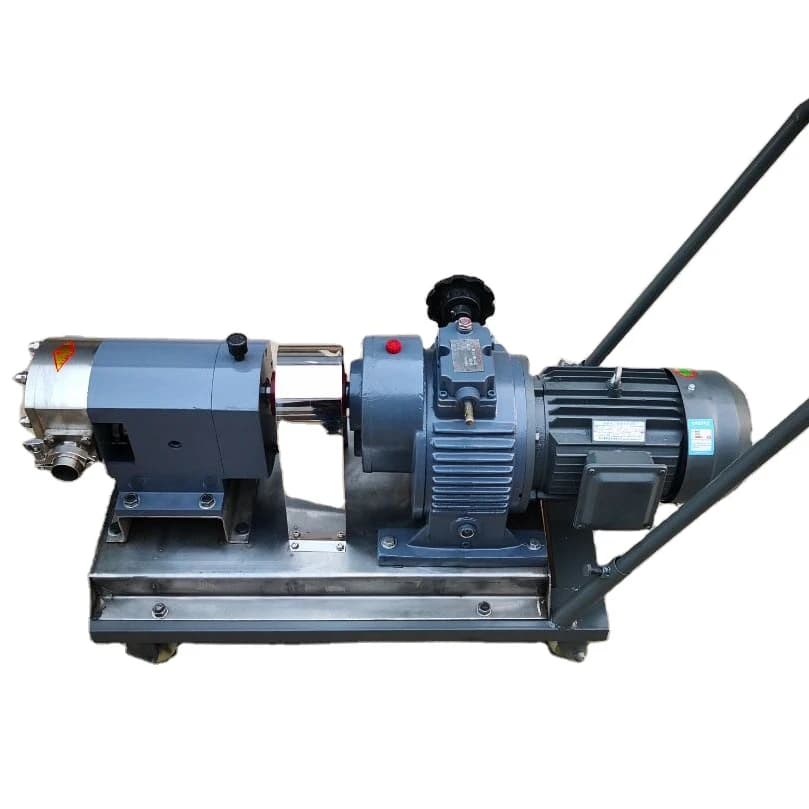 Stainless Steel Gear Pump Oil High Viscosity Transfer Pump Sanitary Rotary Lobe Pump
