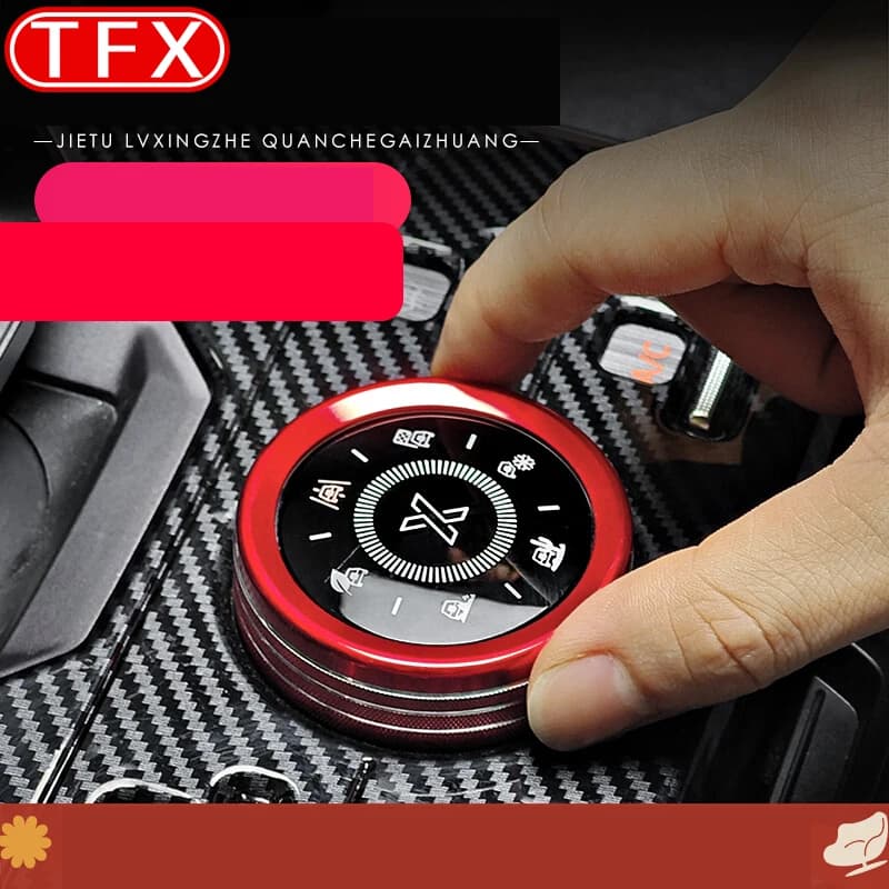 For Chery Jetour T2 2024 2023 Car Central Control Knob Decorative Ring Gear Shift Interior Driving Knob Alloy Auto Accessories