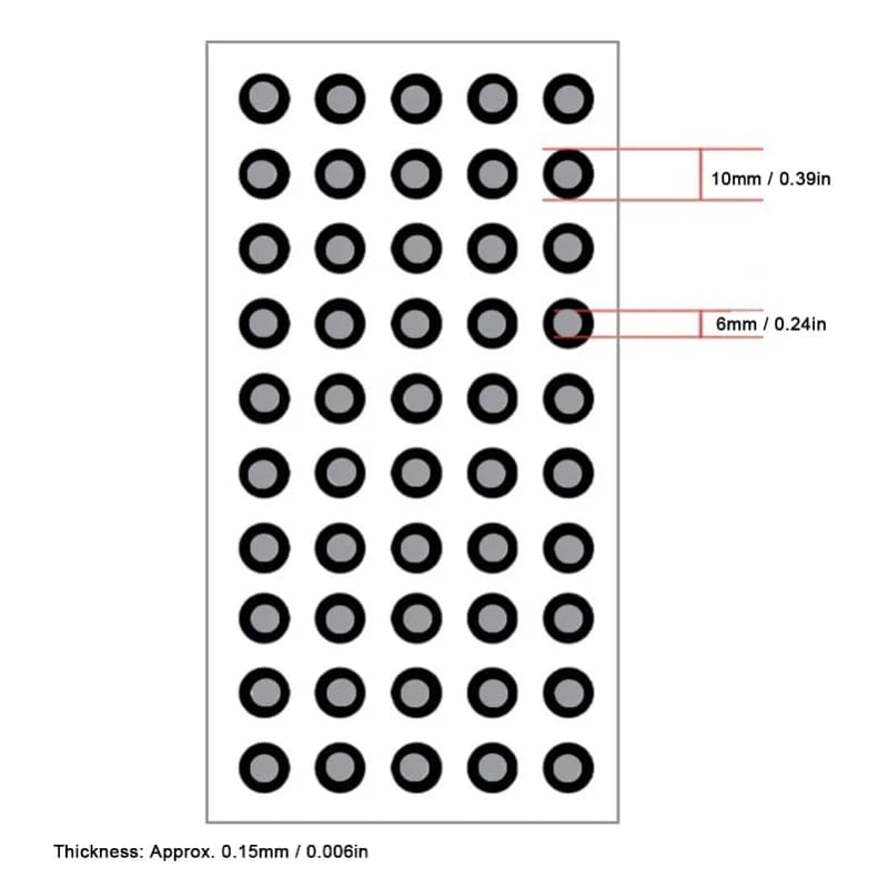 C9 1000 Pcs 3D Scanning Marker ID 6mm OD 10mm High Reflection Strong Adhesion 3D Tracking Dot Reference Point Marker