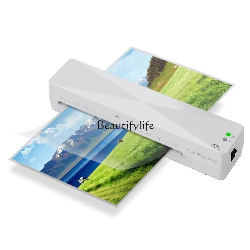 1 110V small portable, overmolding machine, neutral automatic gluing machine, household a4 photo plastic sealing machine