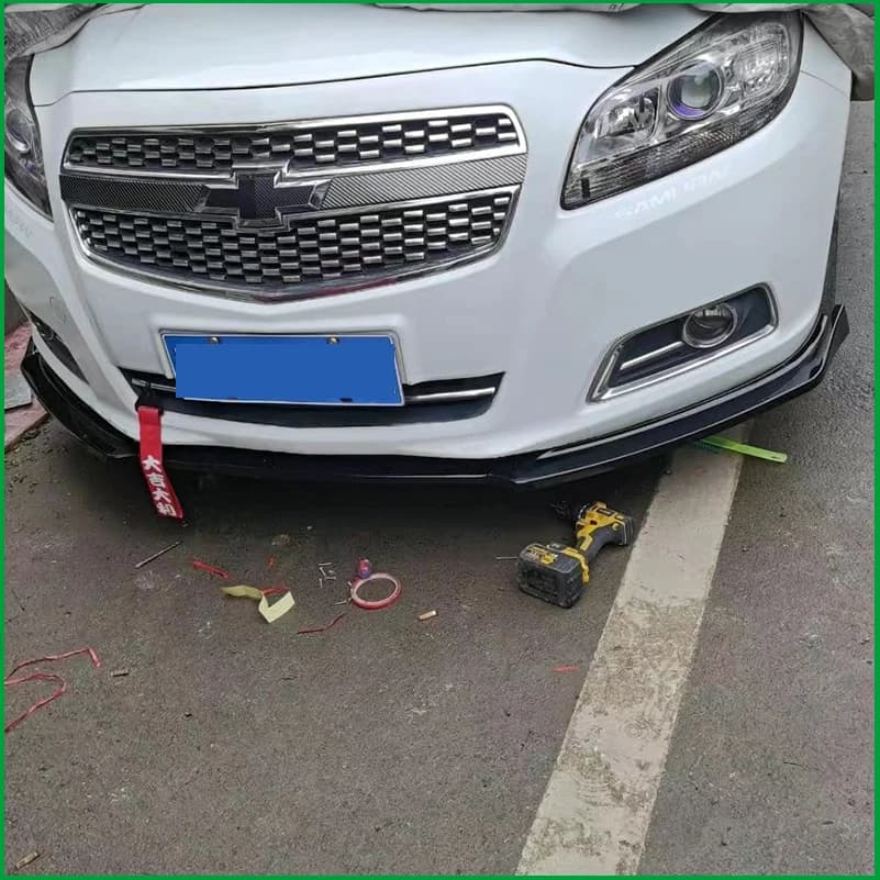 For Chevrolet Malibu 2011-2014 Front Bumper Lip Diffuser Protector Plate Cover Trim Strips Car Styling Auto Parts Accessories