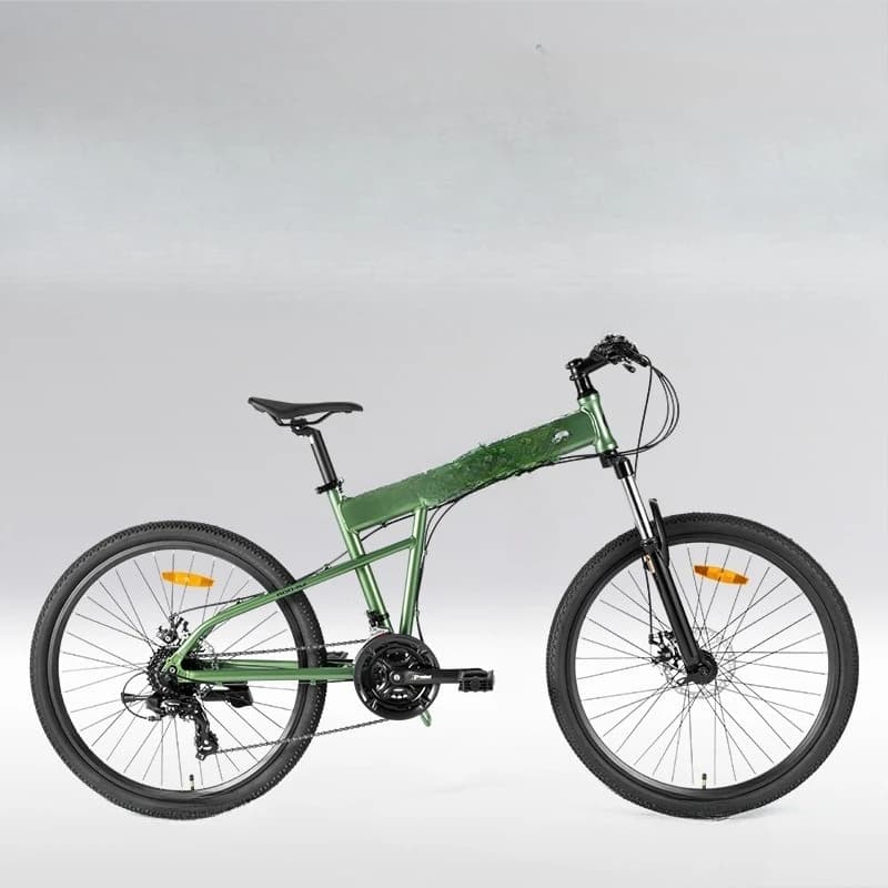 Folding mountain bike, aluminum alloy adult portable, off-road vehicle for boys and girls