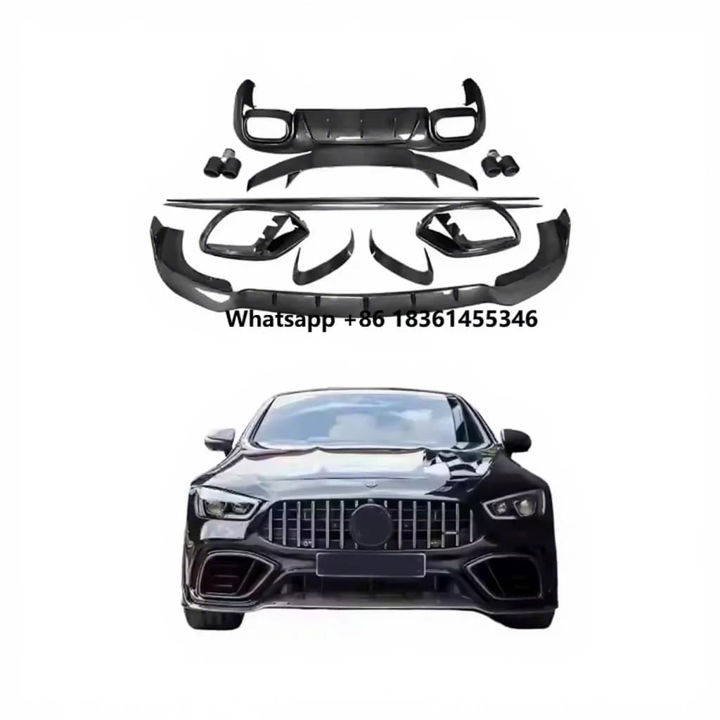 For GT43/GT50/GT53 - Front Lip, Rear Diffuser, Spoiler Tuning Upgrade YICKU B Style New Design Body Kit