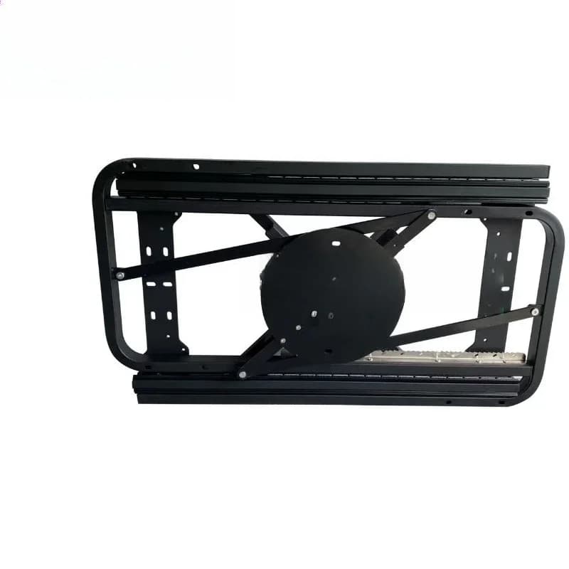 Rotating 1.2-1 meter rail disc brake lock/rounded corner function hardware table rack