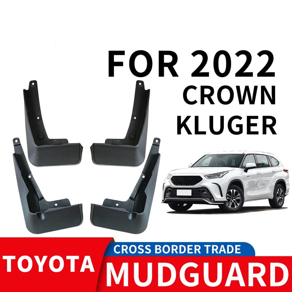 For 2021-2022 TOYOTA CROWN KLUGER mudguard Mudflaps Front Rear Flares Splash Guards Cover Car Accessoie