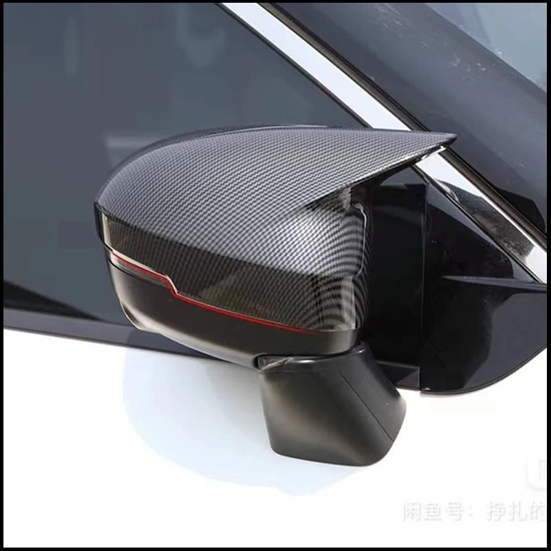 For Nissan Qashqai J12 2021 2022 Rearview Mirror Cover Sticker Trim With Horn Decorate Auto Parts Accessories