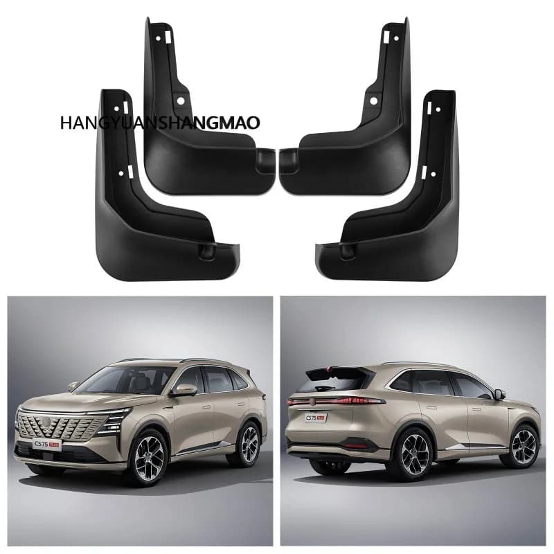 4PCS For Changan CS75 Plus 4TH 2025 2026 ABS Car Mud Flaps Splash Guard Mudguards MudFlaps Front Rear Fender Accessories