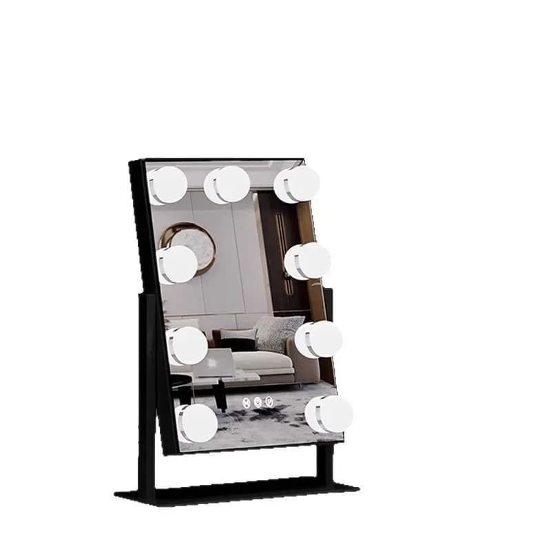 Desktop dimmable high-definition single-sided mirror Rotatable makeup mirror with light