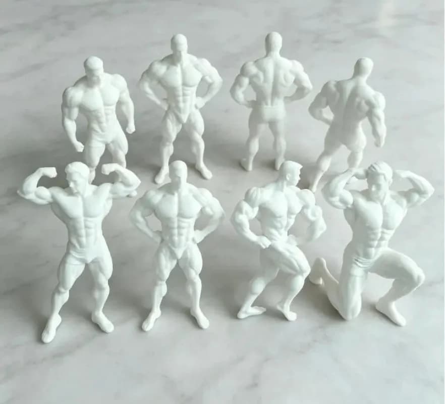 Bodybuilding Athlete Muscle Figurines, Gym And Enthusiast Desk Decorations, Small Ornaments