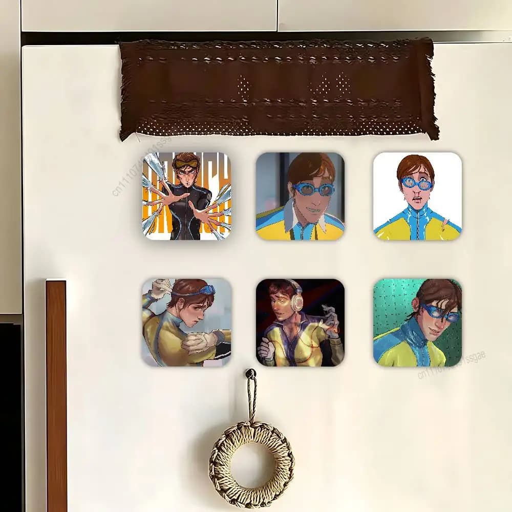 W-Waterboy D-Dispatch Cute Fridge Magnets, Decorative Refrigerator Magnets for Home Kitchen Decor, Strong Magnet Stickers