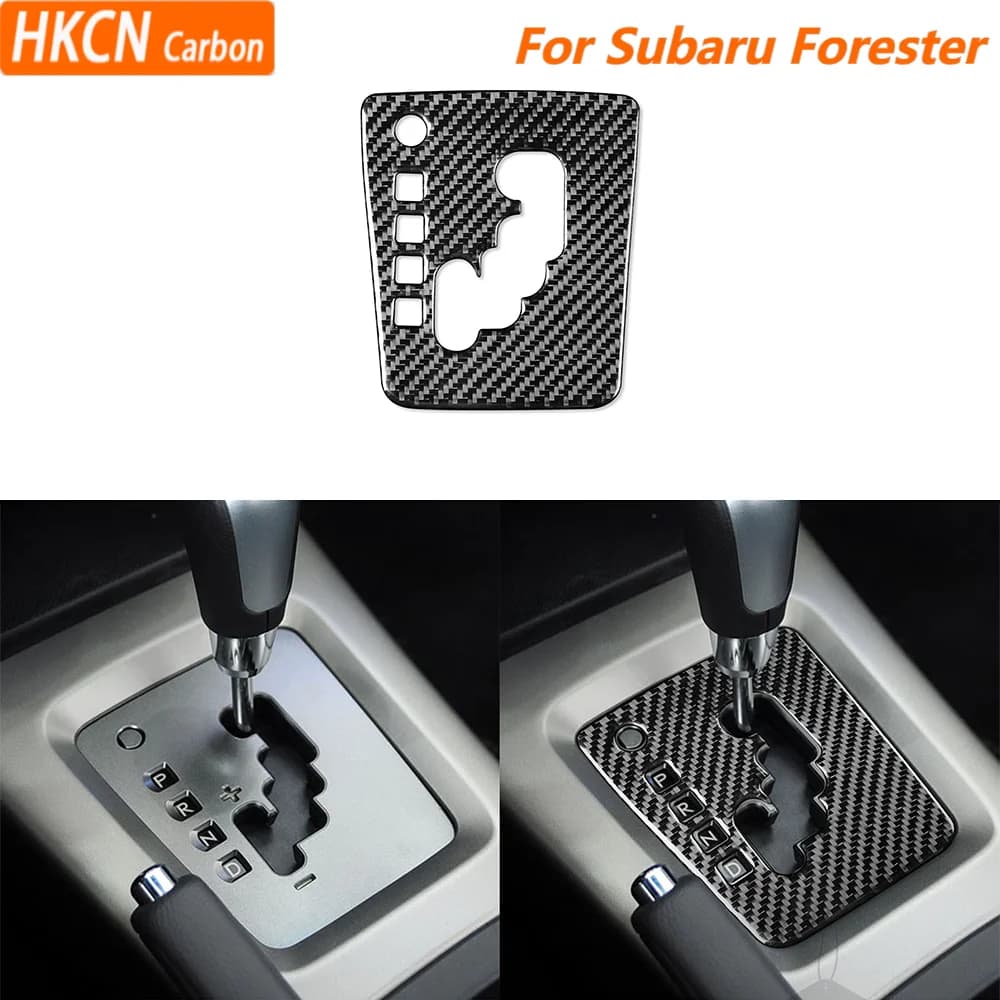 For Subaru Forester 2013-2018 Car Accessories Plastic Piano Black Interior Gear Door Instrument Desk Air Outlet Trim Sticker