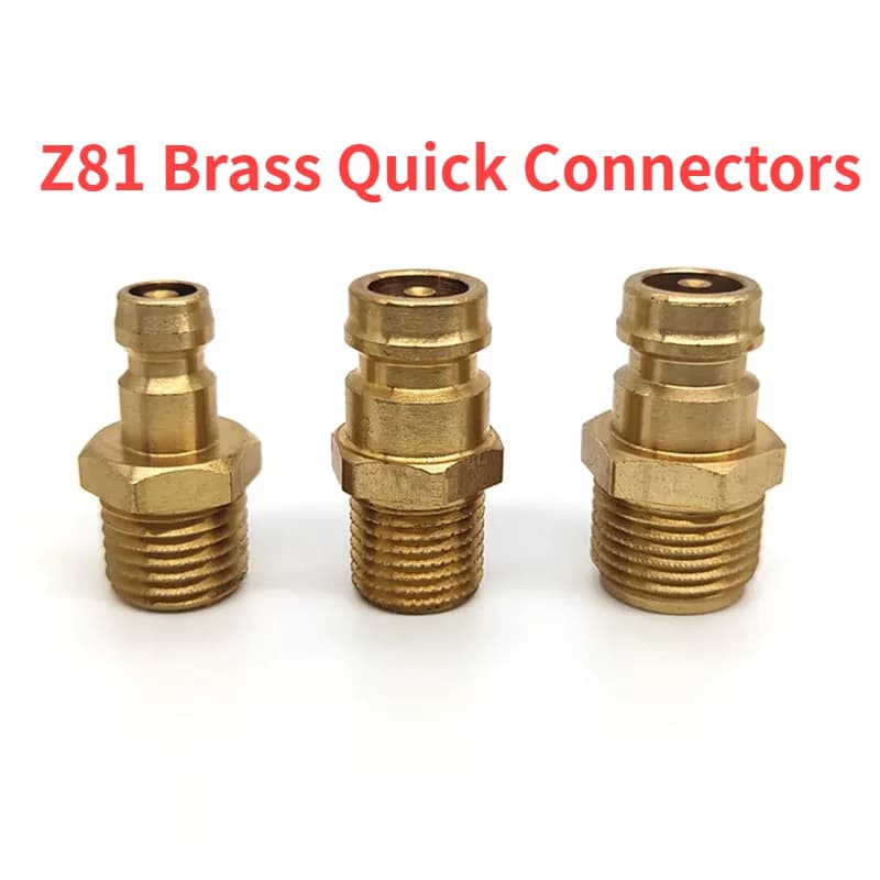 2PCS Z81 Brass Quick Connector Water Cooling Joint Nozzle Mold Accessories Coupling for Injection Machine