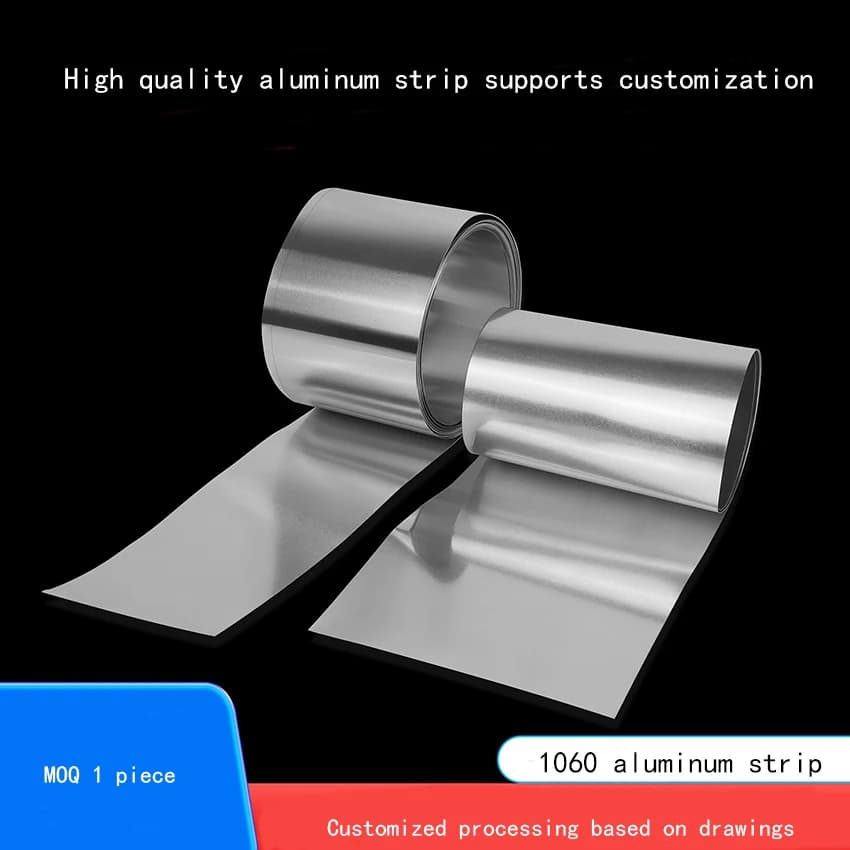 1060 Aluminum Atrip,  Aluminum Foil thin Plate, Aluminum Strip Can be Processed and Customized With a Thickness of 0.2mm-0.8mm