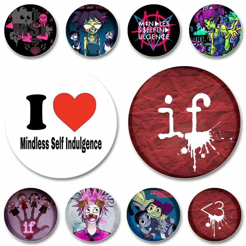 Pop Rock Band Mindless Self Indulgence Lapel Pin Frankenstein Girls Badge Enamel Brooch Bag Clothes Jewelry Accessories Gifts