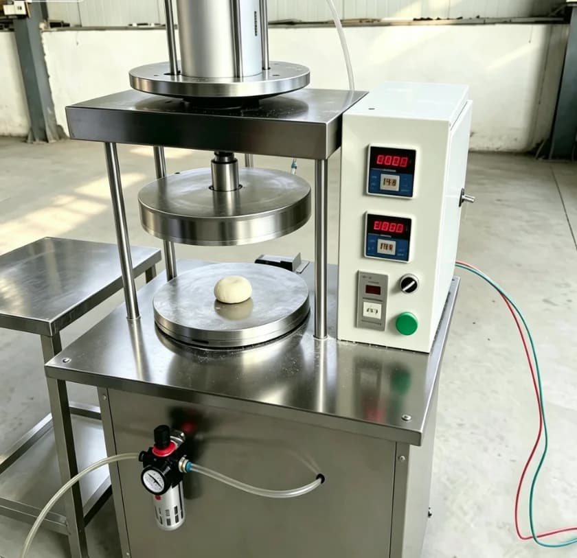 Air Cylinder Flatbread Maker, Commercial Roti Machine, Stainless Steel Chapati Press, Dough Sheet Forming Machine For Shop