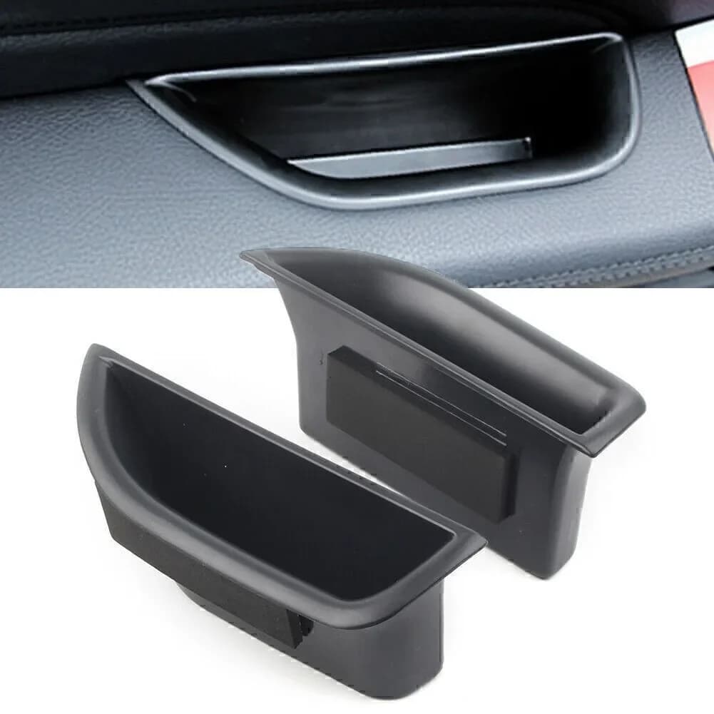 ABS Car Door Handle Container Holder Tray Storage Box For Mercedes Benz E Class W212 W207 2010-2015 Phone Organizer Accessories