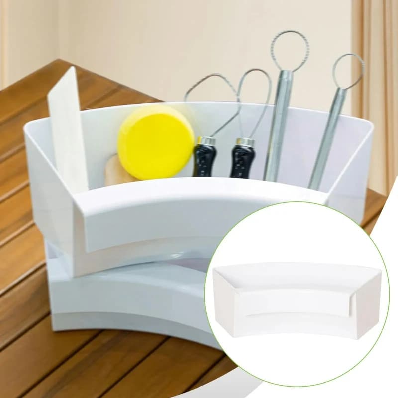 Pottery Tool Hanging Box Professional Organizer Durable Plastic Container for Pottery Wheel Supplies