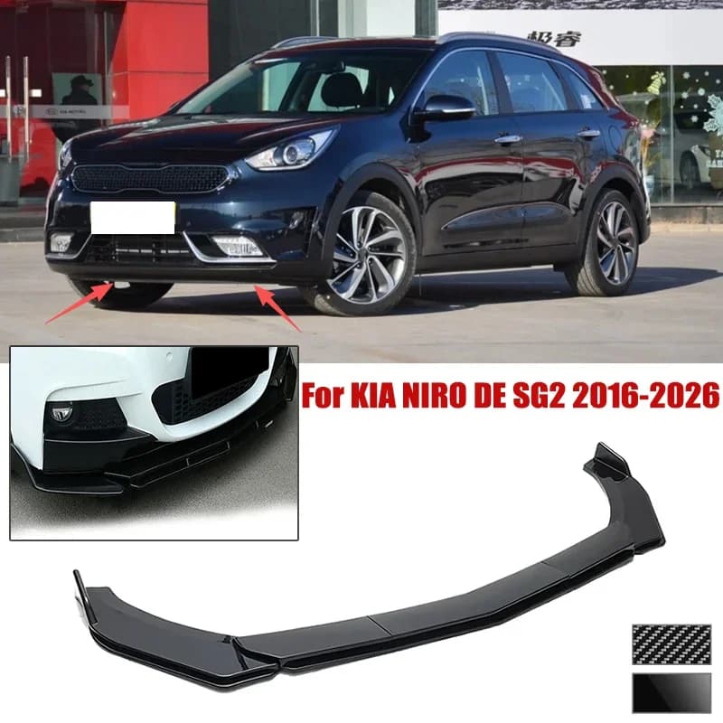 5pcs Front Bumper Shovel For KIA NIRO DE SG2 2016-2026 Spoiler Front Bumper Deflector Anti Scratch Protection Device